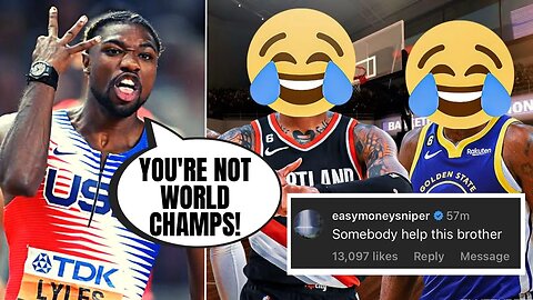 US Sprinter Noah Lyles SLAMS NBA, Gets BLASTED By Stars After Saying They Aren't 'World Champions"