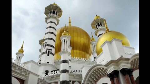 The beautiful Ubudiah Mosque (Masjid Ubudiah) in Kuala Kangsar, Perak, Malaysia