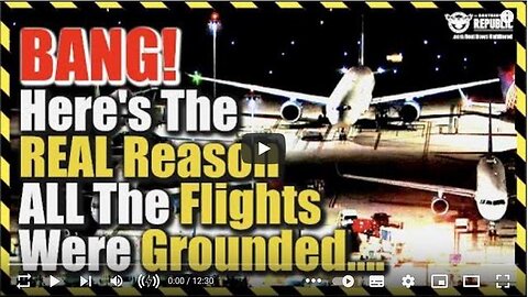 HERE’S THE REAL REASON ALL THE FLIGHTS WERE GROUNDED.... - TRUMP NEWS
