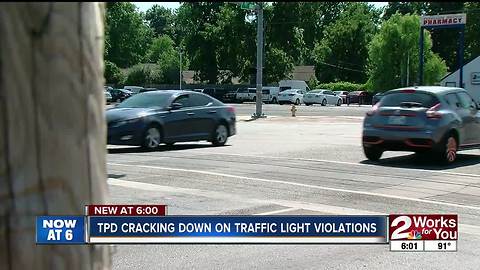 TPD cracking down on traffic light violations