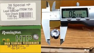 38 Special +P 158 grain battle: Underwood Item 733 vs Remington HTP velocity & gel snubnose LCR test