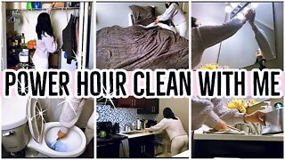 *NEW* POWER HOUR EXTREME CLEAN WITH ME 2021 | POWER HOUR SPEED CLEANING MOTIVATION | ez tingz