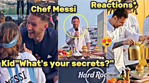 Chef Messi Speech, QnA & Launch Menu for Kids at HardRock Cafe Event🔥🗣️😍