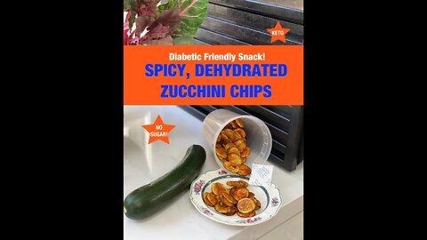 Diabetic Recipes Type 2: Spicy ZUCCHINI CHIPS! 😃 Won't Spike Blood Sugar! (#shorts) Shirley Bovshow
