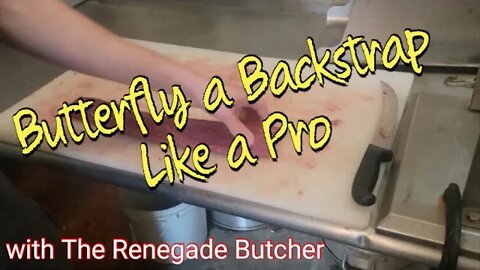 How to butterfly a backstrap like a pro. #hunting #deer #butcher #meat #howto ⚡lots@getalby.com