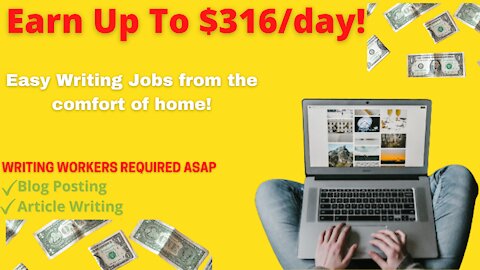 Writing Jobs Online 2021 | Make Money Online From Home