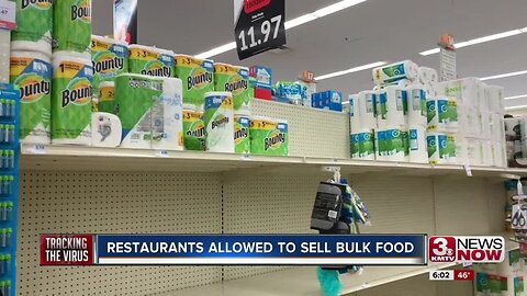 Nebraska to let restaurants sell bread, milk, toilet paper