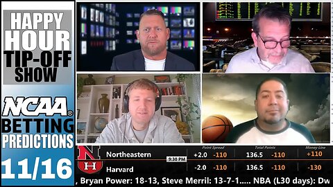 College Basketball Picks, Predictions and Odds | Happy Hour Tip-Off Show for November 16