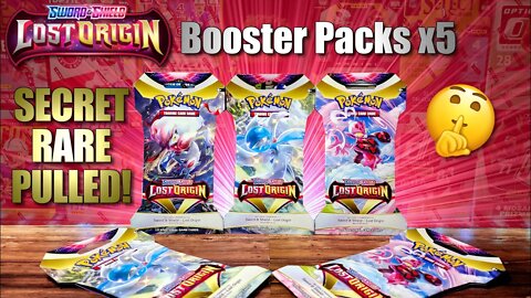 LOST ORIGIN Booster Packs x5 | Pokemon Trading Card Game (TCG) Secret Rare Hit!