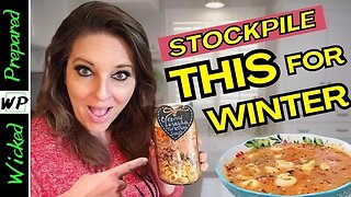 DIY Meal in a Jar - Creamy Lasagna Soup EMERGENCY MEAL for your Prepper Pantry |Prepping 2023