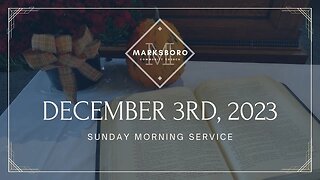 MCC December 3rd Sunday Service