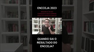 QUANDO SAI O RESULTADO DO ENCCEJA? - #shorts