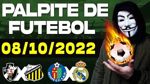 PALPITE DE FUTEBOL PARA HOJE DIA 08 10 2022 SABADO + BILHETE PRONTO