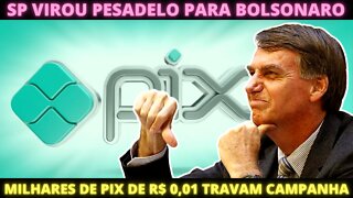 PESADELO - Milhares de Pix de R$ 0,01 a Bolsonaro travam conta de Bolsonaro