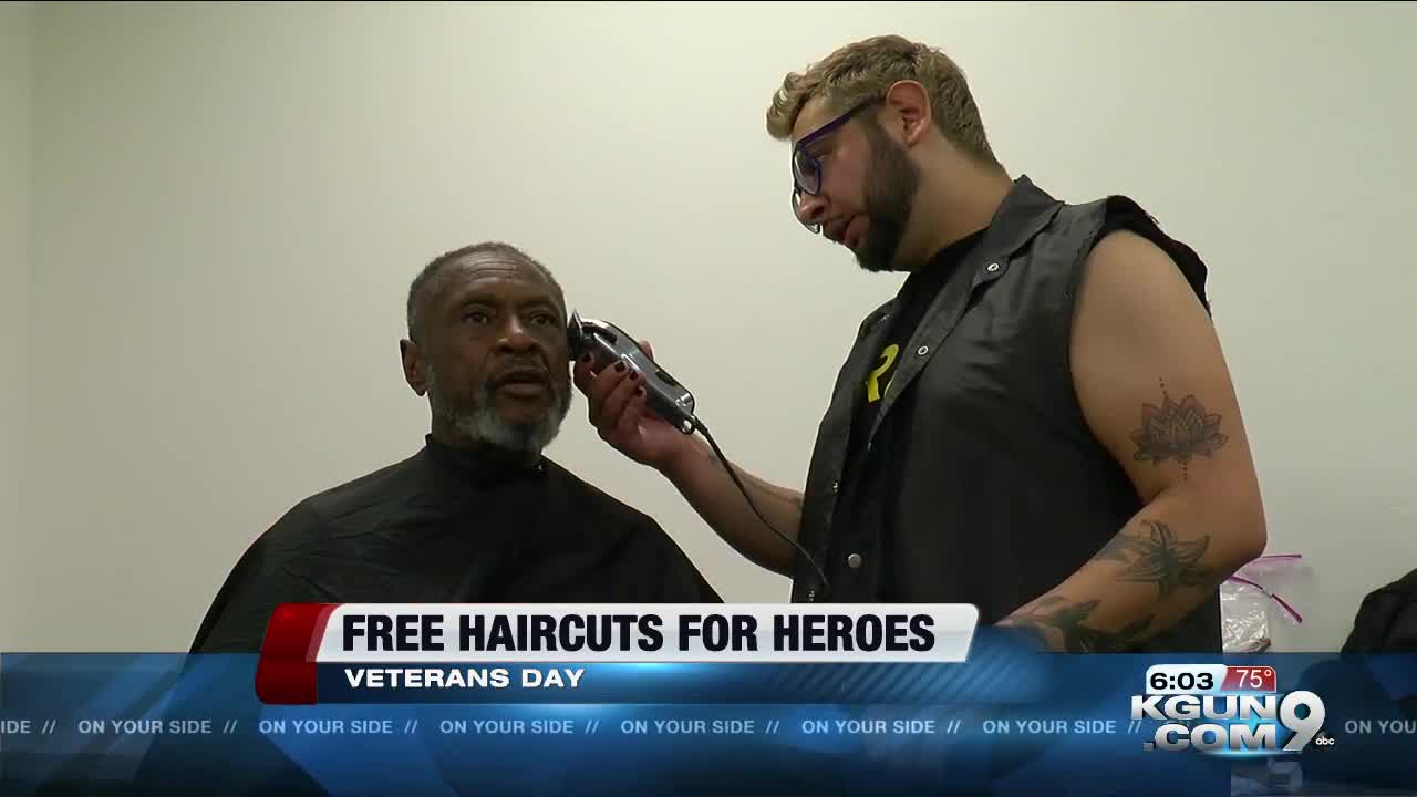 Free haircuts for heroes on Veterans Day