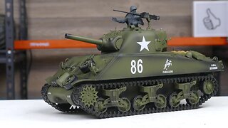 Heng Long M4A3 Sherman Airsoft RC Tank Unboxing