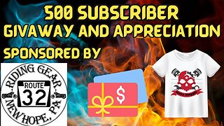 500 Sub Giveaway! Sponsored by Route 32 Riding Gear!