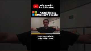 Student Resume advice from Microsoft Director #shorts