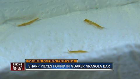 Splinter like objects found in Quaker granola bars | WFTS Investigative Report