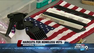 Tucson man gives free haircuts to homeless veterans for Memorial Day Weekend