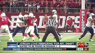 Jordan Love flying up draft boards