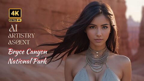 [4K] AI Artistry Lookbook l Video- Ai Lookbook Girl l Bryce Canyon National Park #ai #aiartstyascent