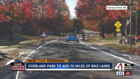Overland Park adding 70 miles of bike lanes to roads south of I-435