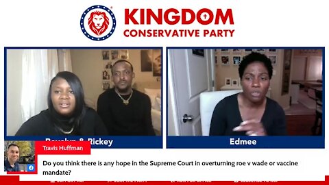 Bevelyn, Ricky and Edmee, the kingdom conservative party