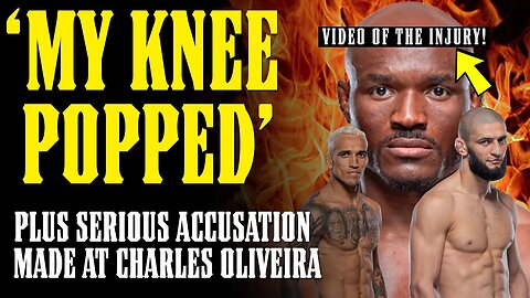 BREAKING!! Kamaru Usman KNEE INJURY At UFC 294 Open Workout! "That's It...It Popped"