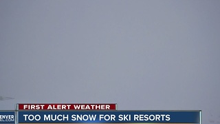 Snow closes, cuts access to ski resorts