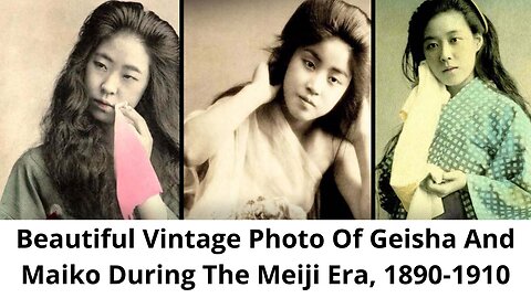 Beautiful Vintage Photo Of Geisha And Maiko During The Meiji Era, 1890-1910