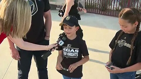 Henderson family brings shark repellent to VGK watch party
