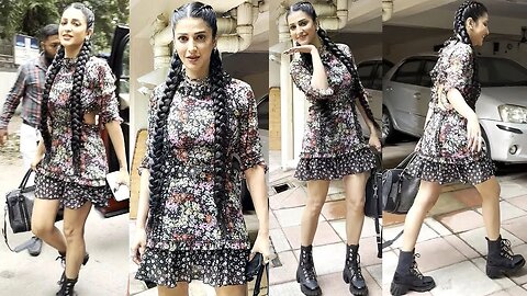 Prabhas Movie SALAAR Actress Shruti Haasan Stunning Looks At Pragya Kapoor Office In Bandra😍🔥📸