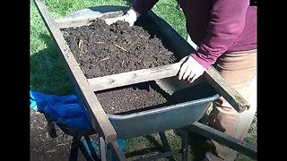 House projects, Seedlings, and Sifting Compost