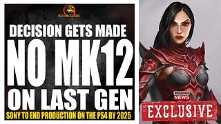 Mortal Kombat 12 Exclusive: MK12 CANCELLED FOR LAST GEN, PS5/XBSX ONLY SONY TO END PS4 | NEWS UPDATE