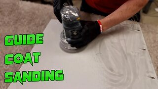 Perfect Sanding Using a Guide Coat. Spray Finish Woodwork