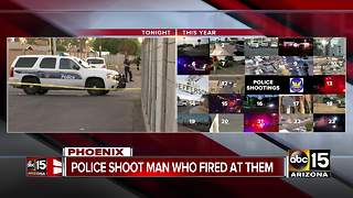 Armed suspect in critical condition after being shot by Phoenix police Friday