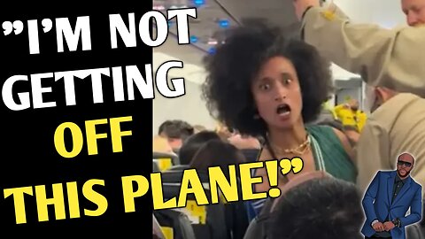Crazy Woman Goes ABSOLUTELY INSANE When Dragged Off Spirit Airlines Flight In Cartoonish Meltdown!