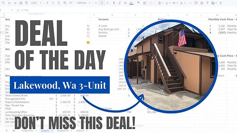 Multifamily Deal of the Day | Lakewood, Wa Triplex | September 5, 2023