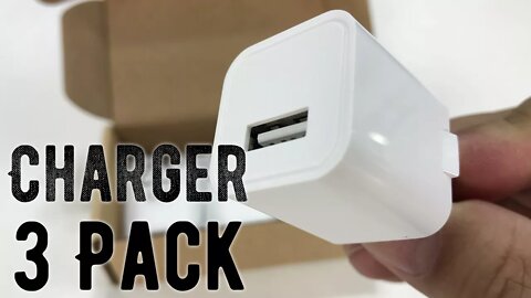 1A/5V USB Wall Charging Blocks (3 Pack) Unboxing