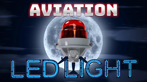 Aviation LED Obstruction Light - Single Lamp - Red Lens w/ Wire Guard - 120-240V - Airports