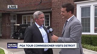PGA Tour Commissioner visits Detroit