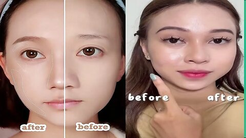 DIY Before & After: Face Powder Primer Makeup Base Cosmetics Kit | Transform Your Beauty Routine