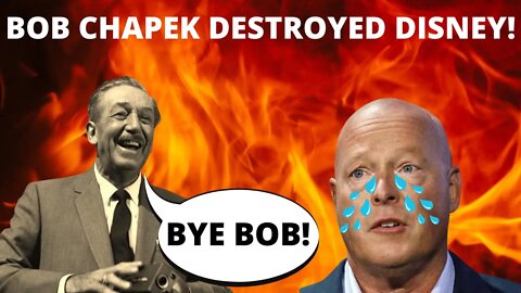 BOB CHAPEK DESTROYED DISNEY & SHAREHOLDERS WANT HIM GONE!