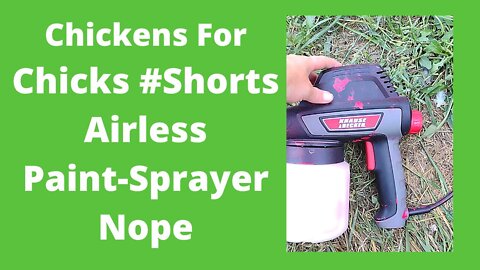 Airless Paint Sprayer Not For Me #Shorts