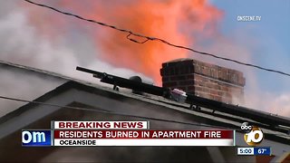 30 people displaced after Oceanside Apartment Fire
