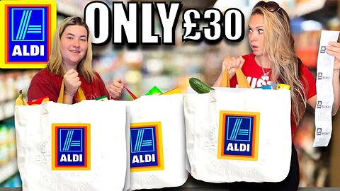 Can JAMIE buy her WEEKLY FOOD SHOP from ALDI for £30? 😮 budget grocery haul