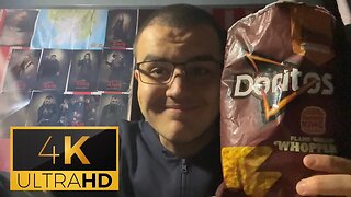 Trying Doritos Burger King Flame Grilled Whopper Flavour!