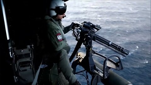 Marine Attack Helicopters Train off the shore of San Clemente Island - Winter Fury 22