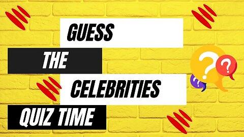 Guess The Celebrity Quiz - Artists, Actors, Models and MORE!